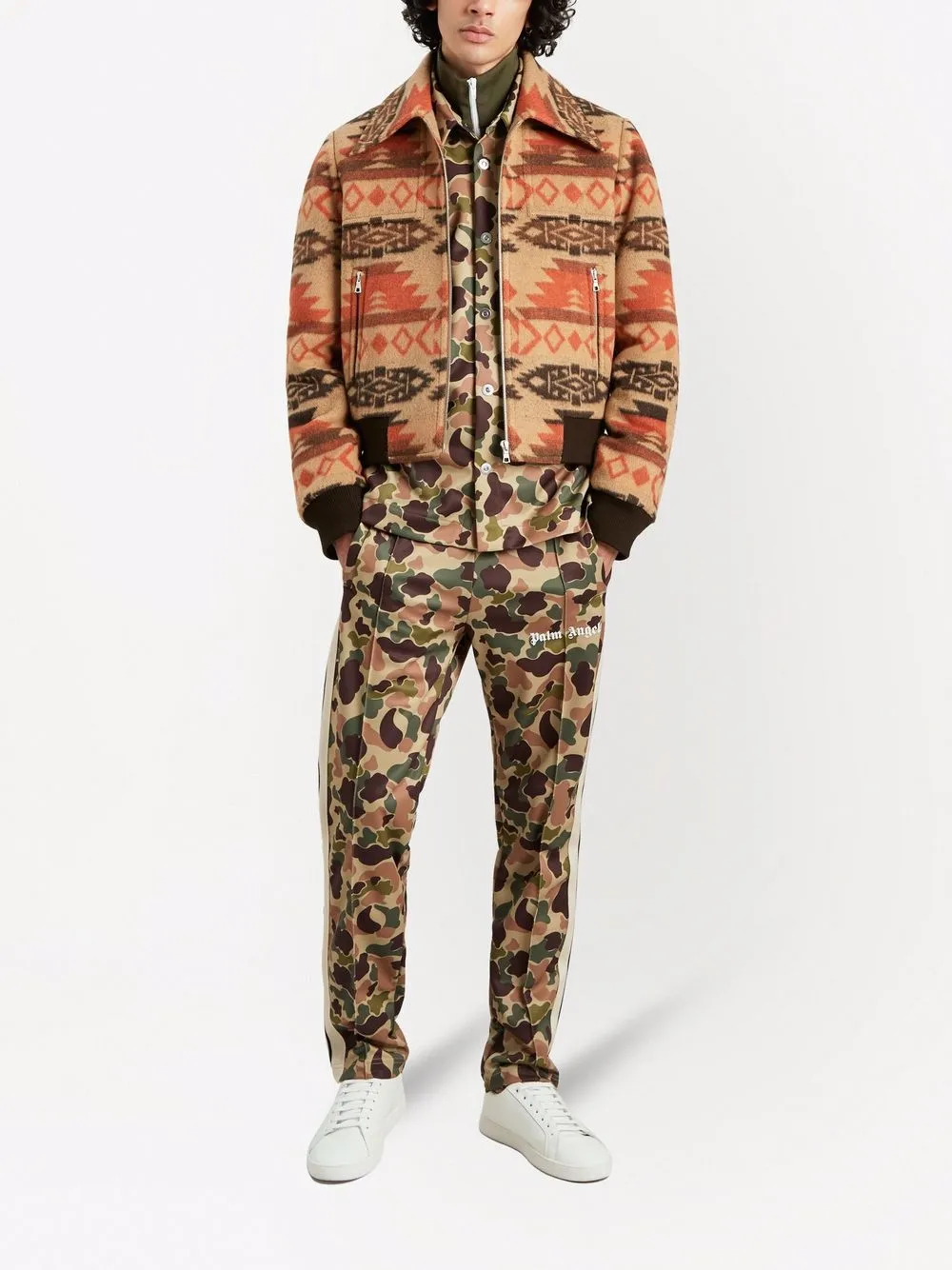 Palm Angels Jack met rits - Beige