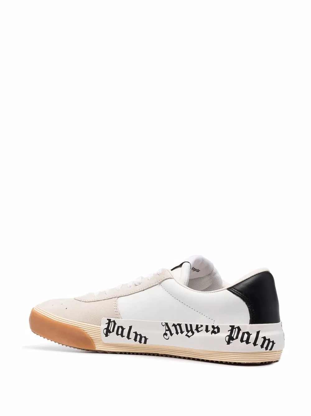 Shop Palm Angels Vulcanized Low-top Sneakers In White