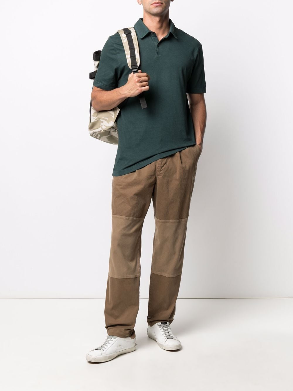 James Perse Katoenen poloshirt - Groen