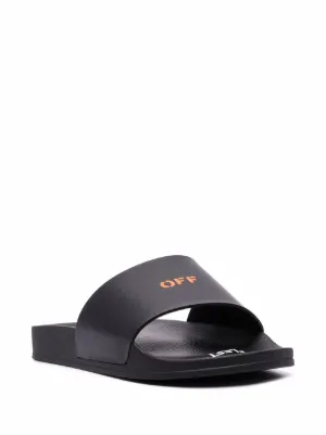 off white pool slides