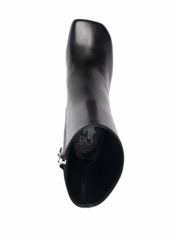 ショートブーツ・ブーティ Off White Black nappa leather Allen ankle boots 20536002_50542491_600.jpg