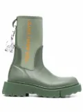 Off-White Zip-Tie rain boots - Green