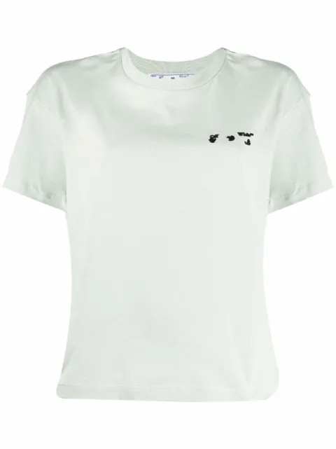 Off-White playera con logo estampado