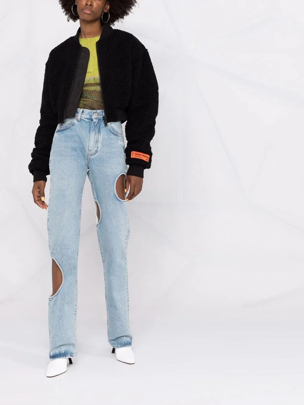 Image 2 of Off-White Meteor baggy denim jeans
