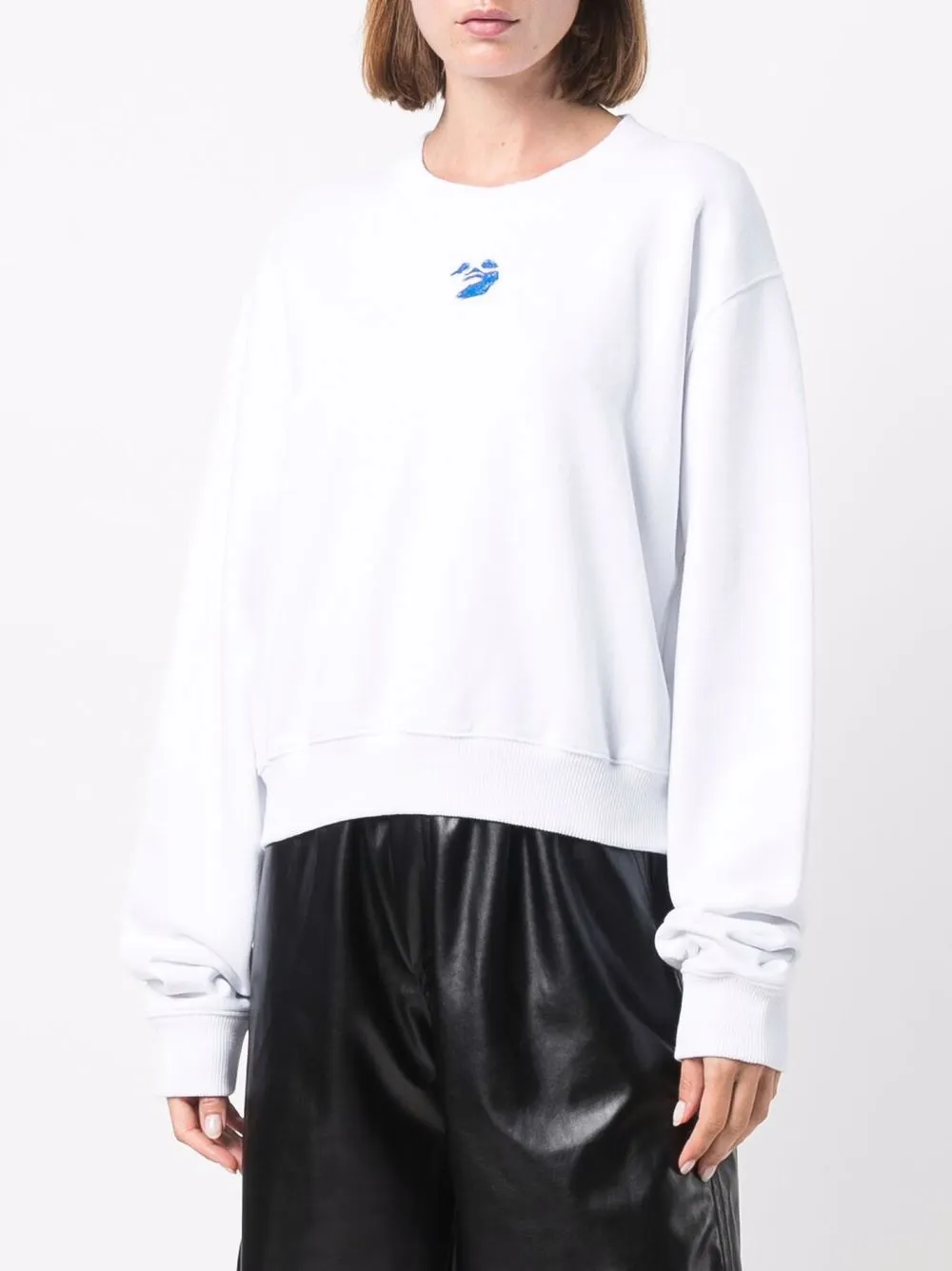 фото Off-white укороченная толстовка pen face