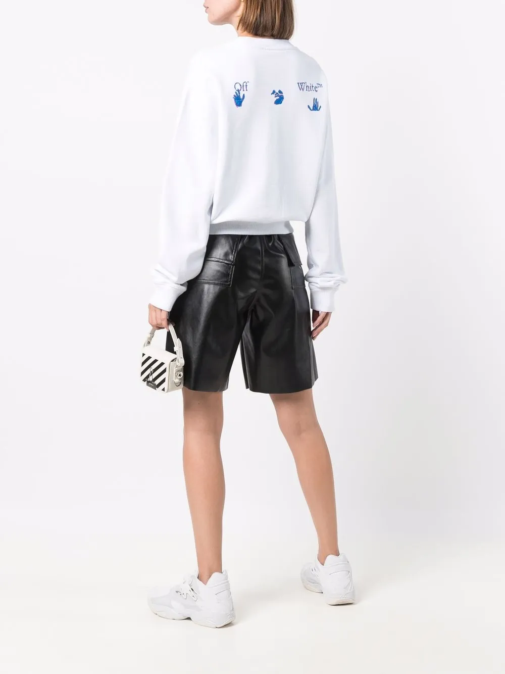 фото Off-white укороченная толстовка pen face