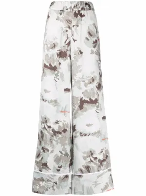Off-White Wide-Leg Pants for Women on 