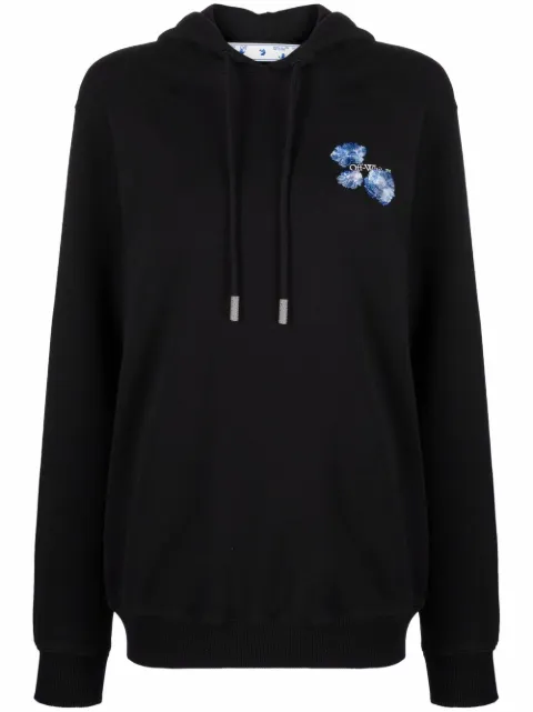 Off-White hoodie con motivo floral Arrows