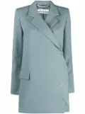 Off-White Cardbox wrap blazer - Green