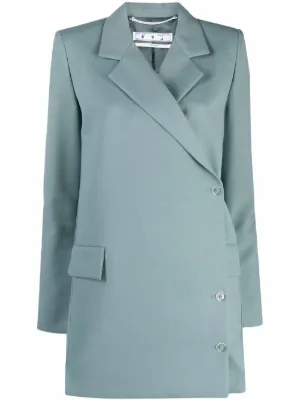 off white wool blazer