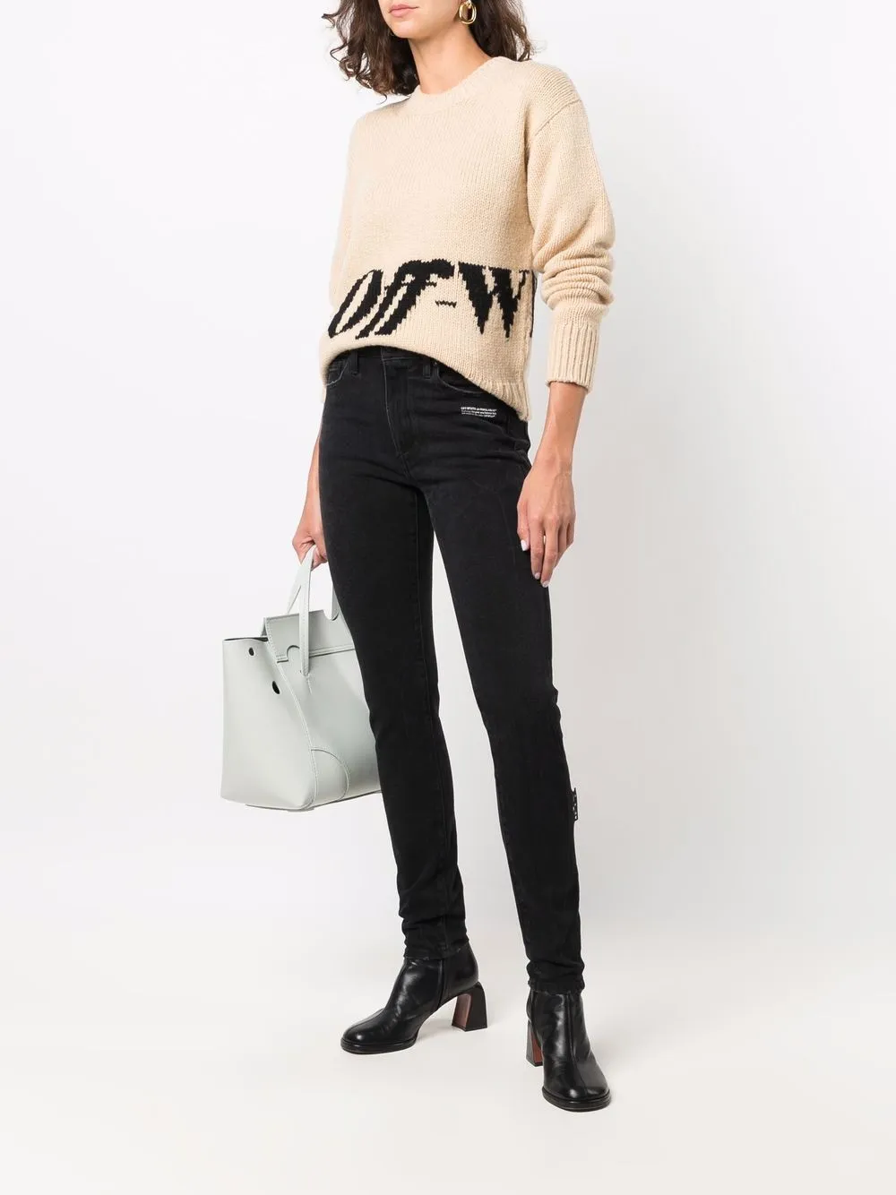 Off-White Skinny jeans - Zwart