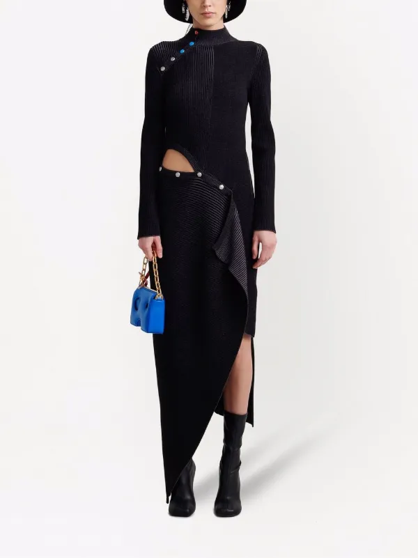 Off white asymmetric dress discount