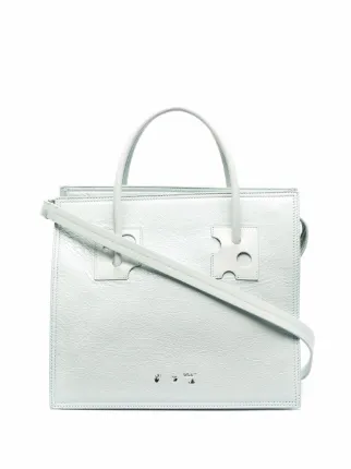 White Repeat Shopping Tote Bag opening ceremony glitter mini
