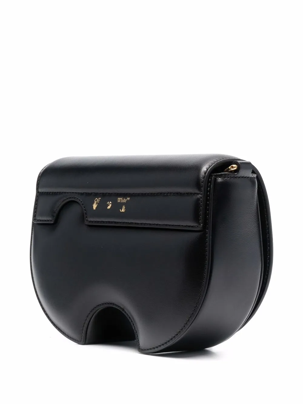 Off-white Burrow Saddle Bag In Black