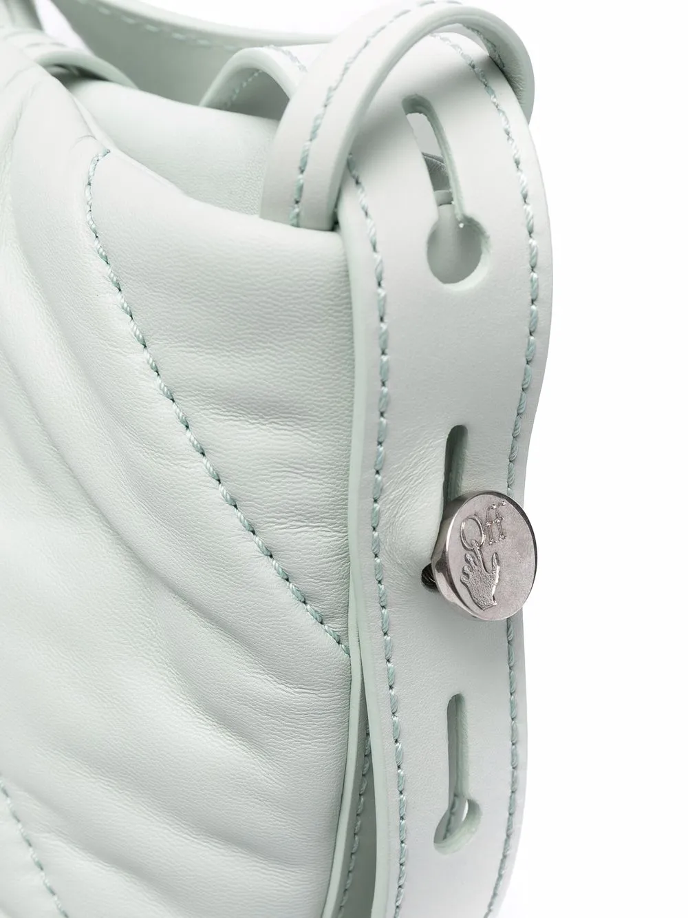 фото Off-white стеганая сумка-ведро nailed