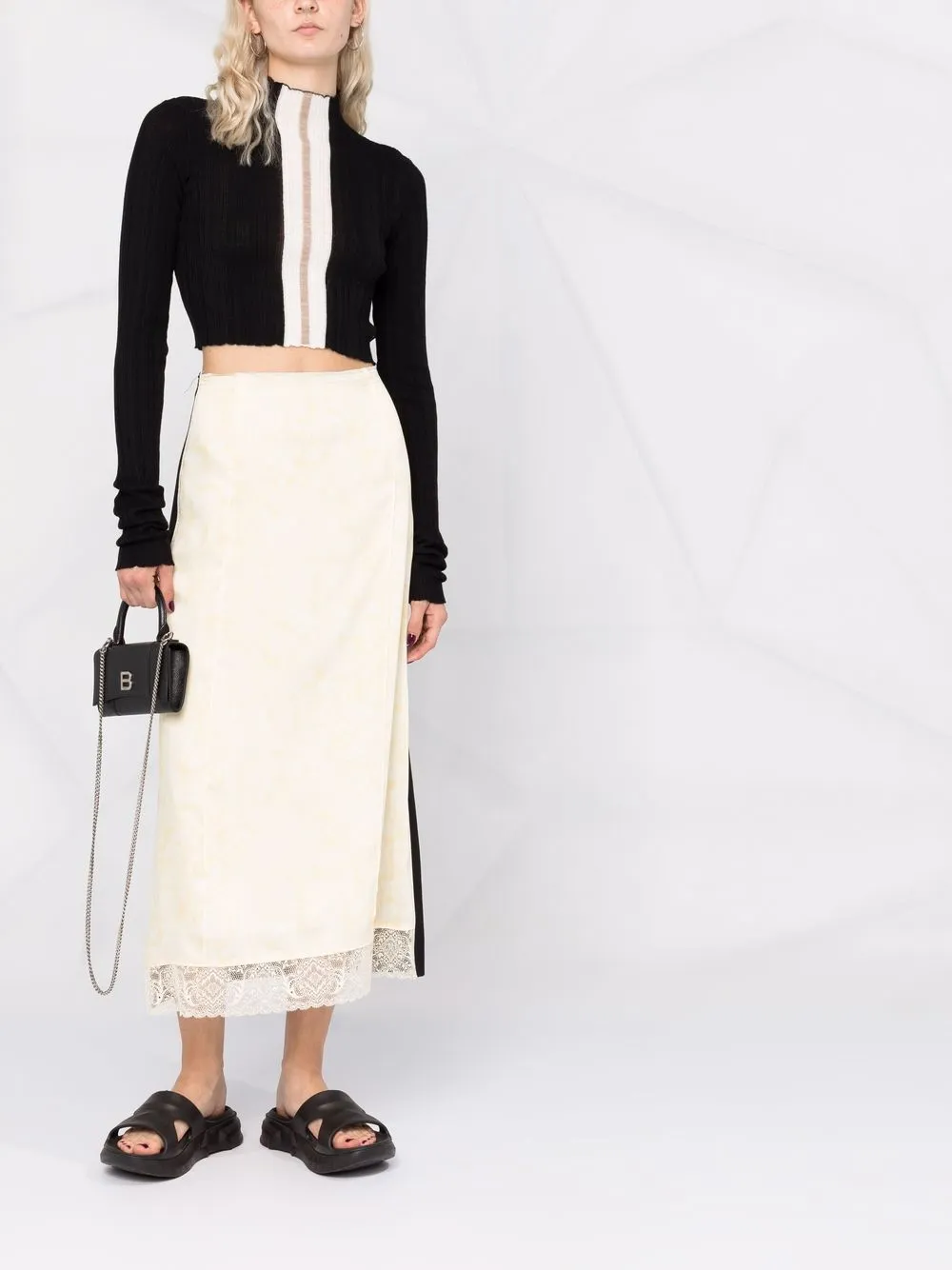 Palm Angels mock-neck cropped jumper | Knitted Tops | Image 2