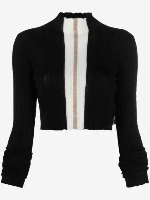 Palm Angels mock-neck cropped jumper