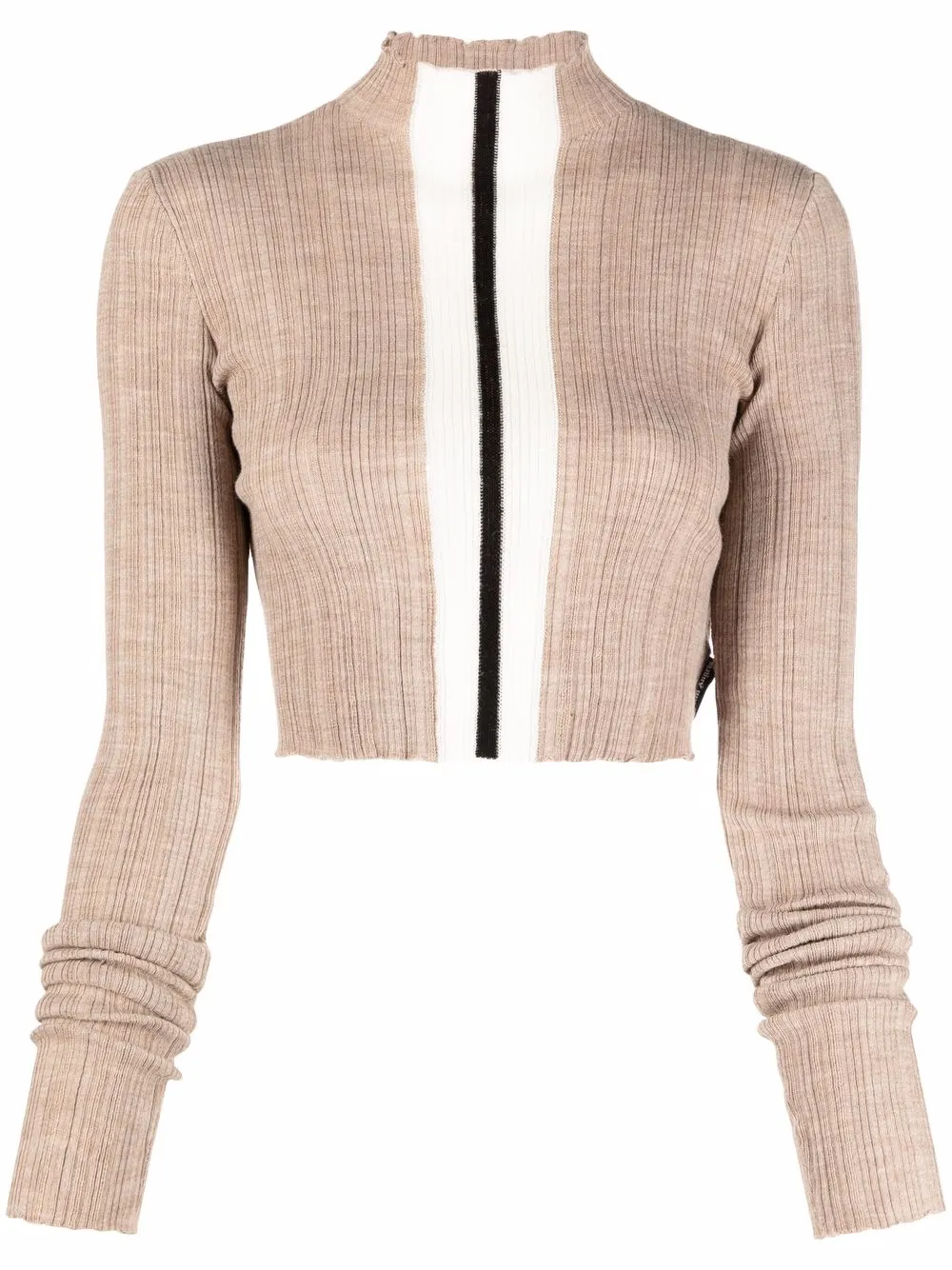 stripe detail knitted top