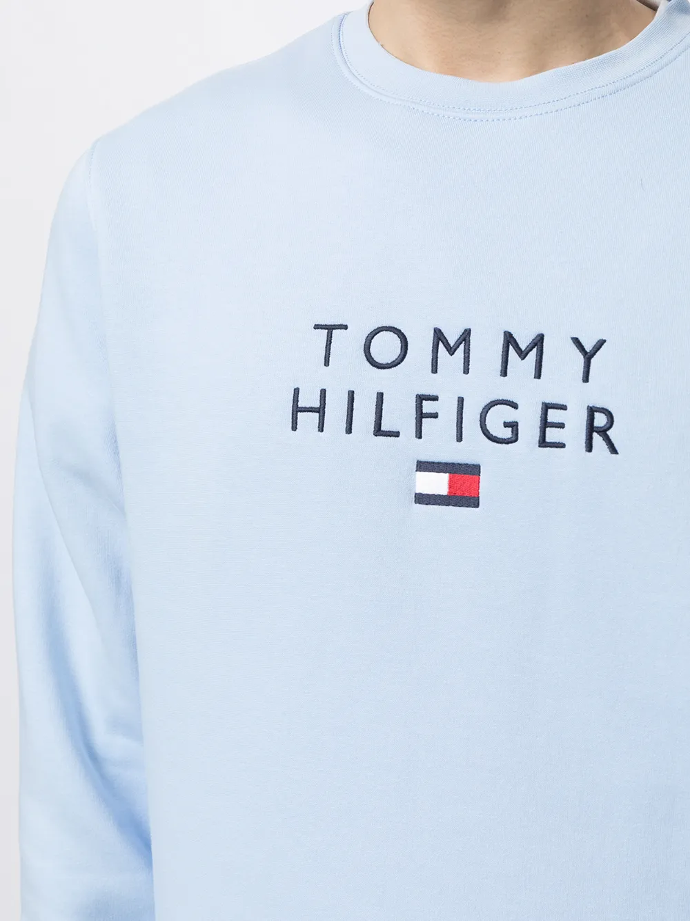 фото Tommy hilfiger толстовка с логотипом и круглым вырезом