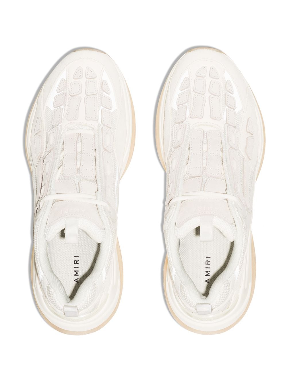 Shop Amiri Bone Runner Lace-up Sneakers In White