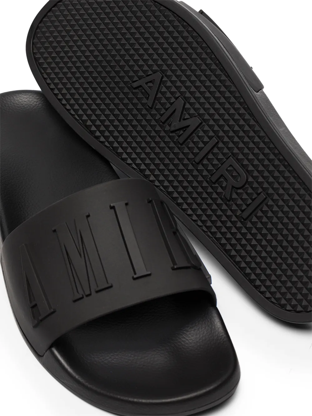 Image 2 of AMIRI embossed logo flat slides