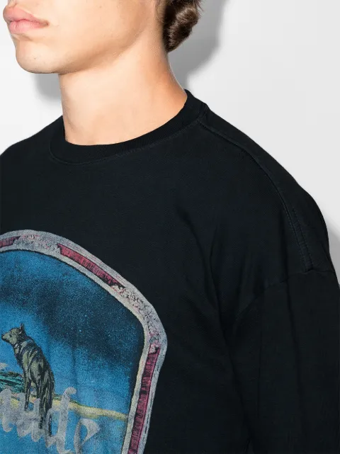 Rhude Lone Wolf print T-shirt - FARFETCH