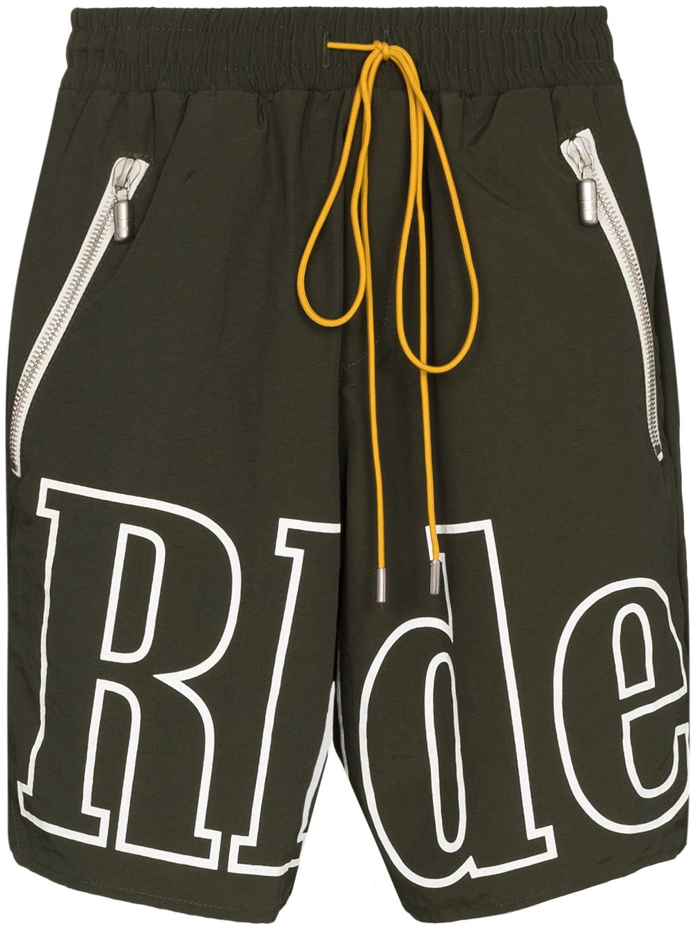 

Rhude shorts deportivos con logo estampado - Verde