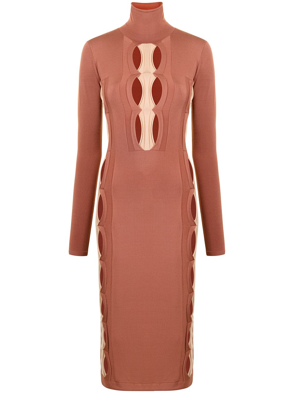 

Dion Lee double hosiery dress - Brown