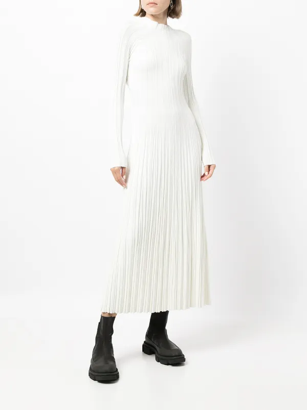 Dion Lee Pleated lung-twist Midi Dress 