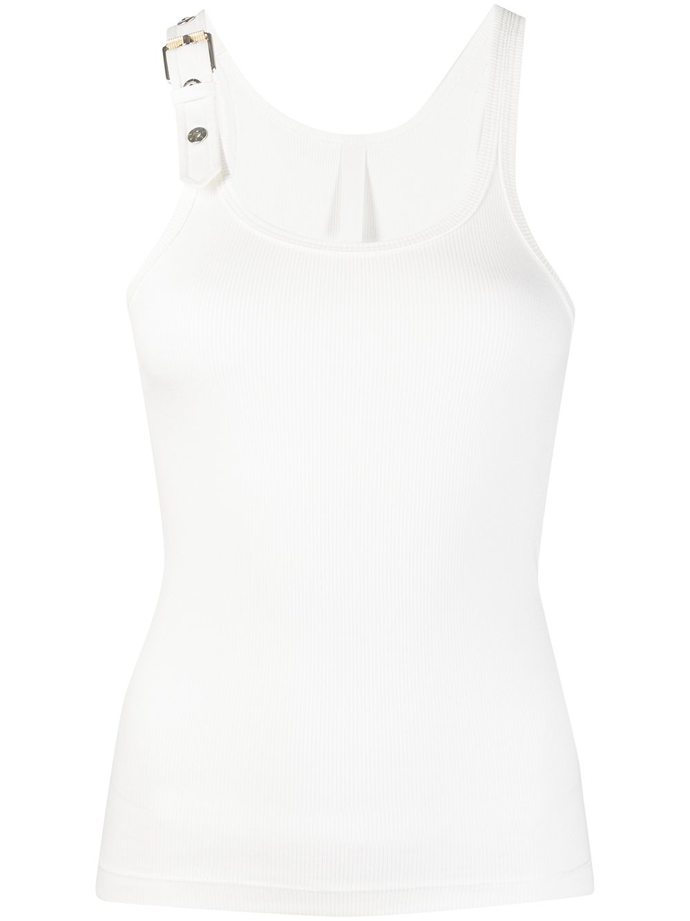 

Dion Lee camiseta con hebilla - Blanco