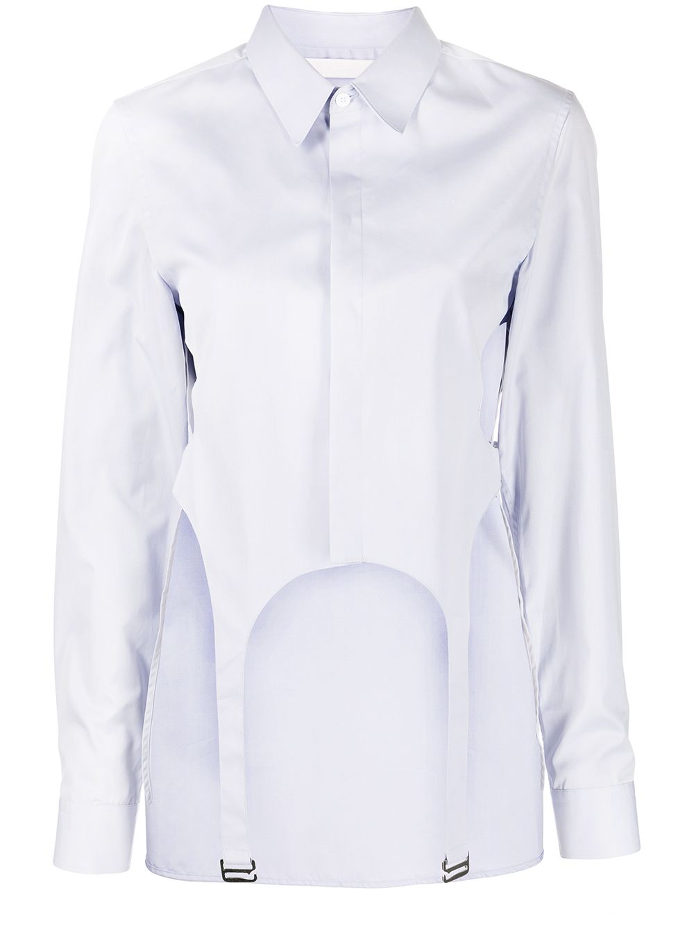 

Dion Lee garter bib shirt - Purple