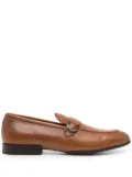 Ferragamo Pago Gancini-embellished loafers - Brown