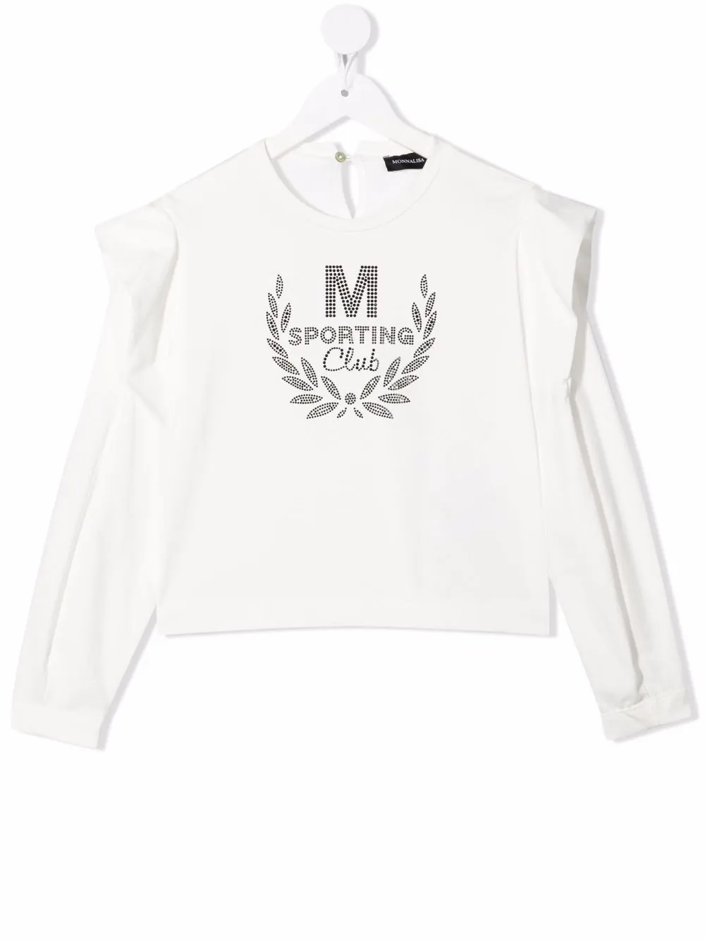 

Monnalisa suéter Sporting Club - Blanco