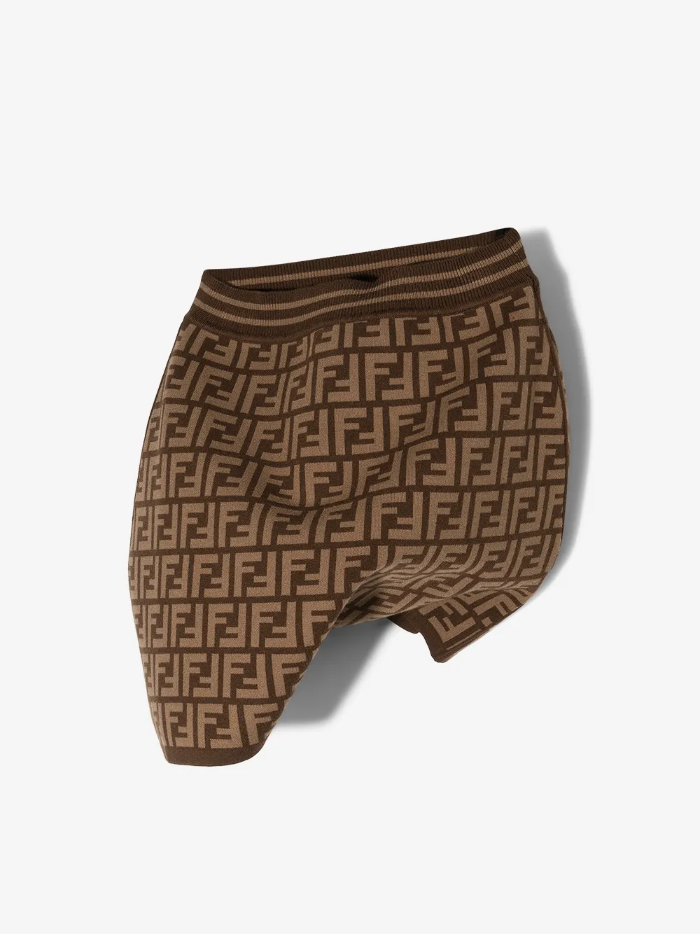 Ff-Motif Knitted Skirt