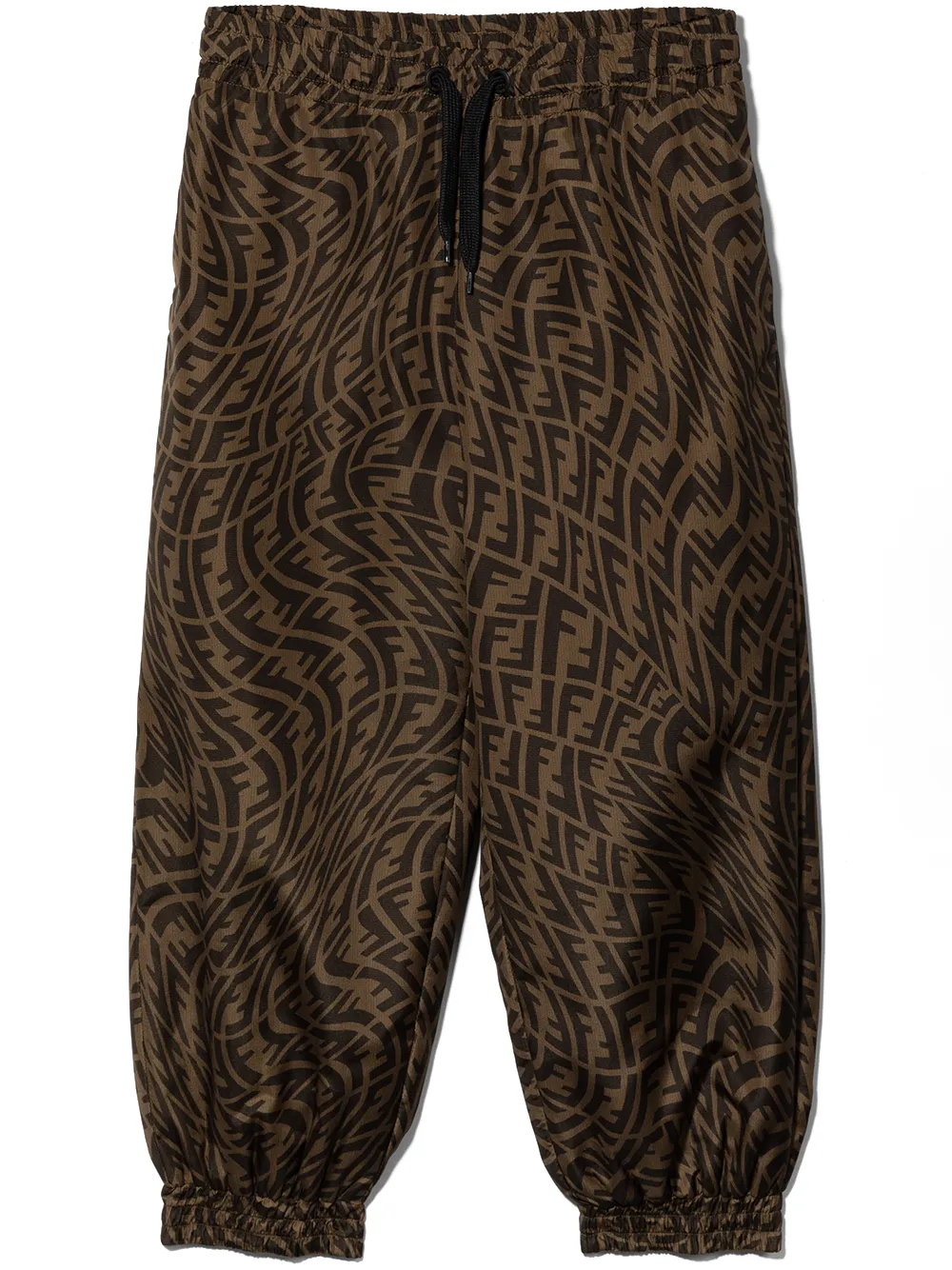 Fendi Kids брюки с узором FF Vertigo