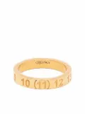 Maison Margiela numbers-motif band ring - Gold