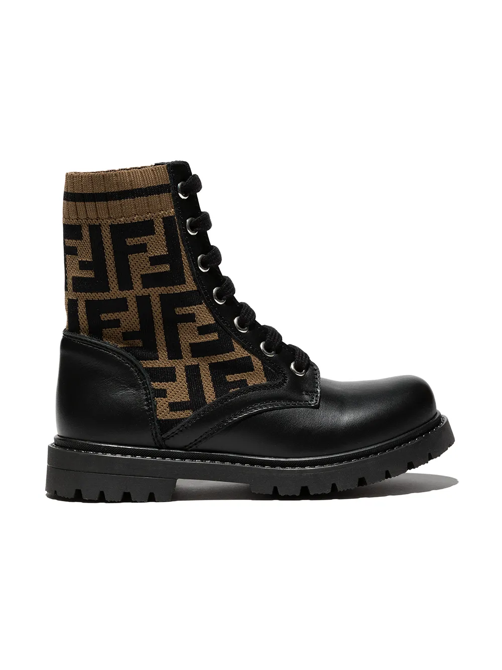 Fendi Kids botines con motivo FF | negro | Image 1
