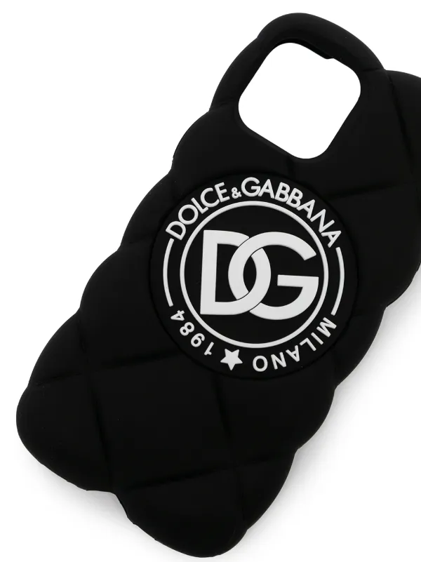 DOLCE&GABBANA - ドルチェアンドガッバーナ iPhone12/12Proケース携帯カバー Dolce & Gabbana Quilted iPhone 12 Pro Case | Black | FARFETCH