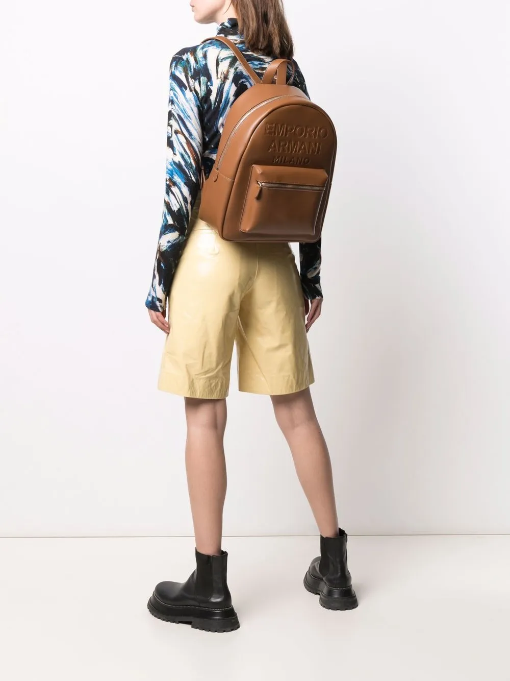 фото Emporio armani рюкзак с тисненым логотипом