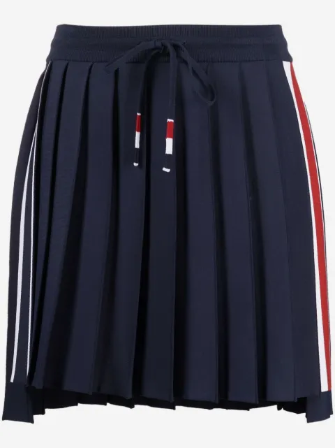 Thom Browne minifalda plisada RWB