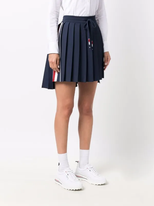 スカート THOM BROWNE 'RWB' skirt Thom Browne RWB Pleated Mini Skirt | Blue | FARFETCH KW