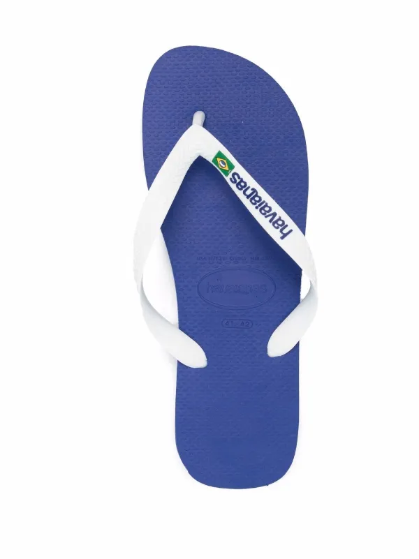 Havaianas Brazil Logo slip-on flip-flops White FARFETCH IN