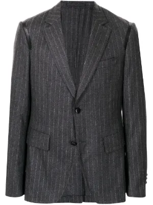 Lanvin single-breasted virgin-wool Suit Jacket | Grey | FARFETCH