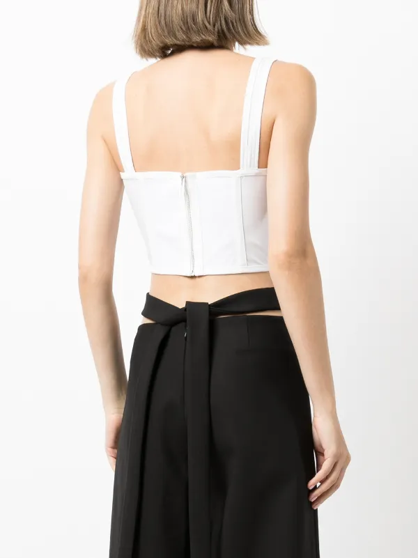 Dion Lee lattice-strap Cotton Corset 