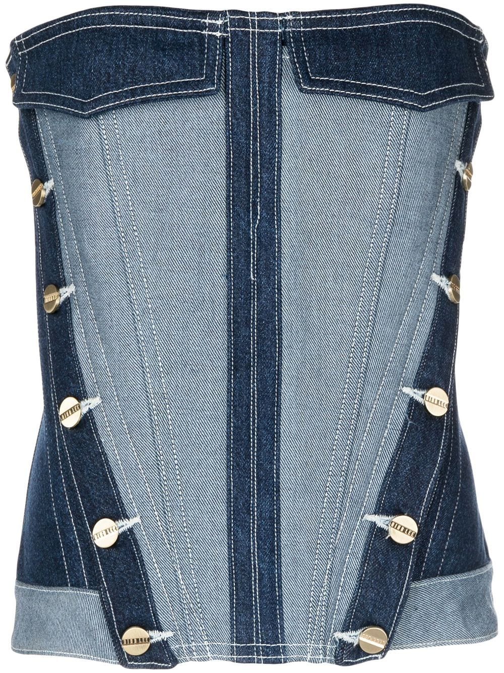 Dion Lee Inverse Utility Corset In Blau