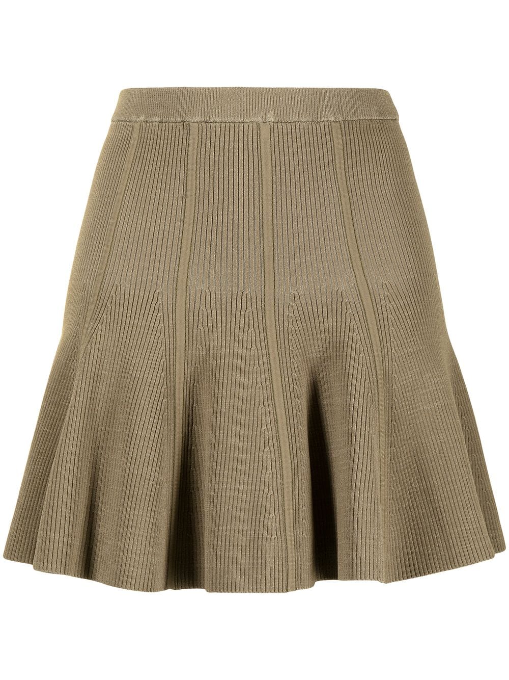 Dion Lee ribbed-knit Flounce Mini Skirt - Farfetch