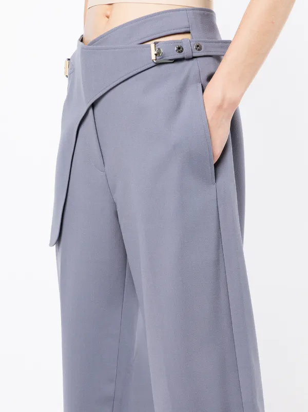 【関税込み】Dion Lee グレー ベルト シェルパンツ Dion Lee Belted Saddle Trousers | Purple | FARFETCH JO