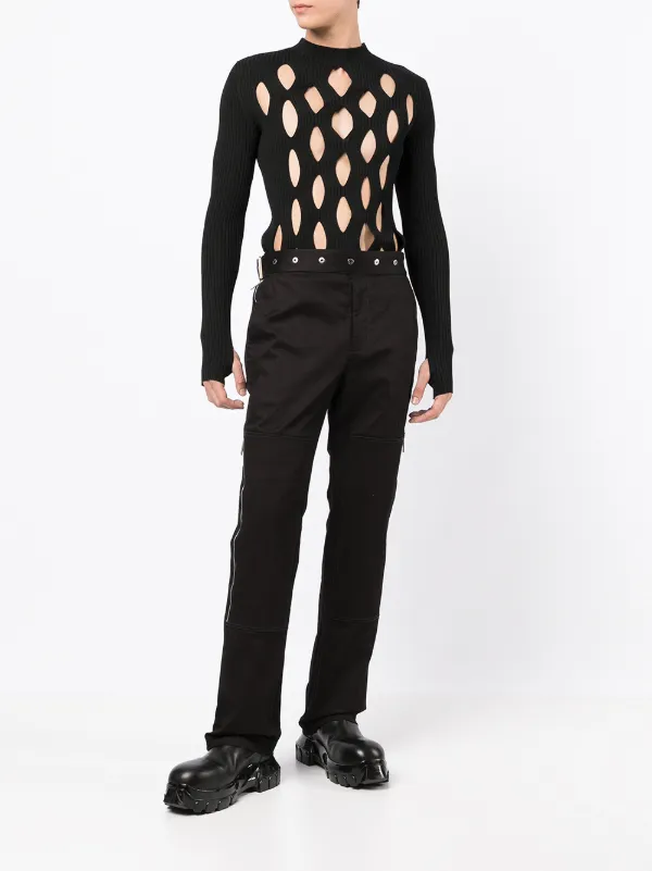 Dion Lee カットアウト ニットトップ | ブラック | FARFETCH JP