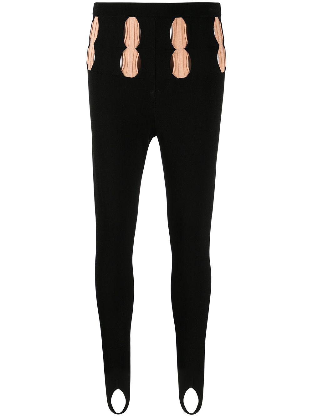 

Dion Lee leggins con aberturas - Negro