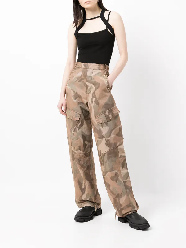 Dion Lee Ikat camouflage-print Trousers 